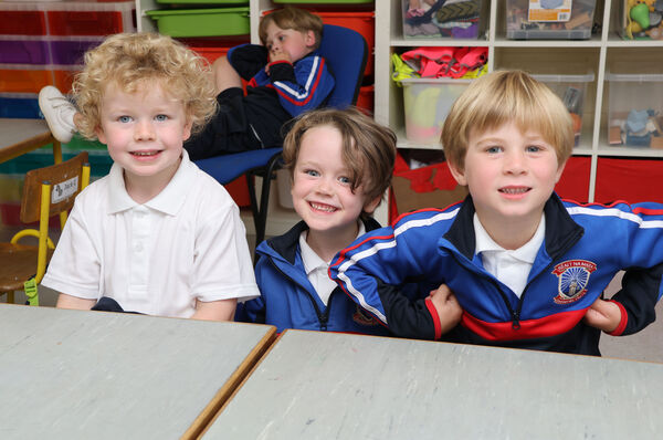 Jack, finbar and Billy, who started school at Réalt na Mara, Dunmore East. Photo: Joe Evans Jack, finbar and Billy, who started school at Réalt na Mara, Dunmore East. Photo: Joe Evans