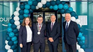 <p>(L–R) Catherine O’Grady, Director of Journi Credit Union; Cllr. Séamus Ryan, Mayor of Waterford City &amp; County; Conan Gallagher, CEO of Journi Credit Union; and Tim O’Byrne, Director of Journi Credit Union.</p>