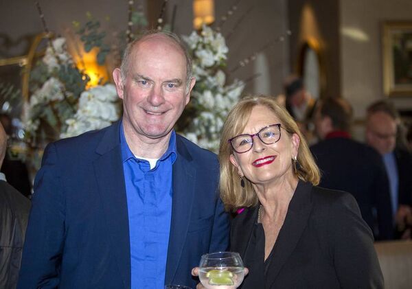 Waterford News and Star columnist Fr Liam Power, who was nominated for Columnist of the Year, pictured with his sister Margaret Power at the Local Ireland Media Awards held in the Mullingar Park Hotel on Thursday night.