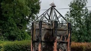 <p>Gardaí say the Ink Bottle Bug Hotel was destroyed sometime between midnight and 7:30am on Sunday, September 14. Credit: Keep Piltown Tidy on Facebook.</p>