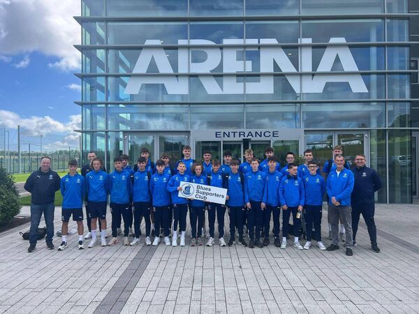 The Blues Supporters Club sponsored a bus for academy players to attend the Mark Farren Cup Final held in the Carlisle Grounds.
The Blues Supporters Club sponsored a bus for academy players to attend the Mark Farren Cup Final held in the Carlisle Grounds.