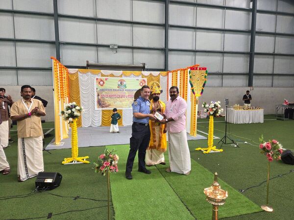 Pictured at the Onam Indian celebration in Waterford. Pic: An Garda Síochána Waterford FB
