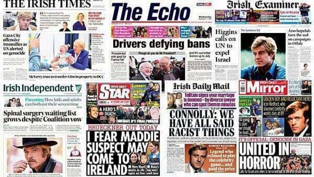 What the papers say: Wednesday's front pages