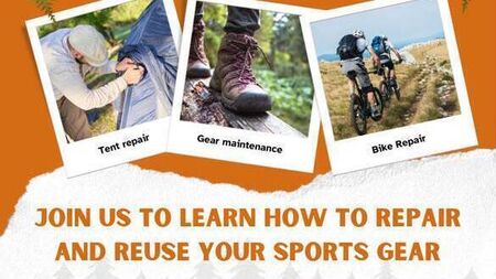 Repair and reuse event will give sports gear new life