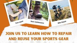 Repair and reuse event will give sports gear new life