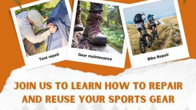 Repair and reuse event will give sports gear new life