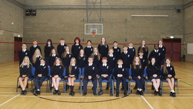 <p>The Kells First Year class in Abbey Community College</p>