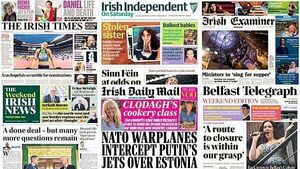 What the papers say: Saturday's front pages What the papers say: Saturday's front pages