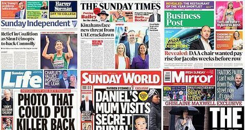What the papers say: Sunday's front pages