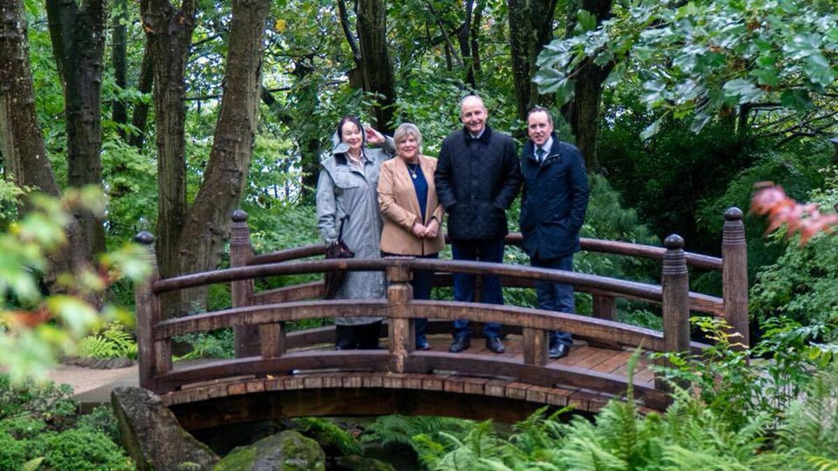 Taoiseach praises Tramore's Japanese gardens on trip to Waterford 