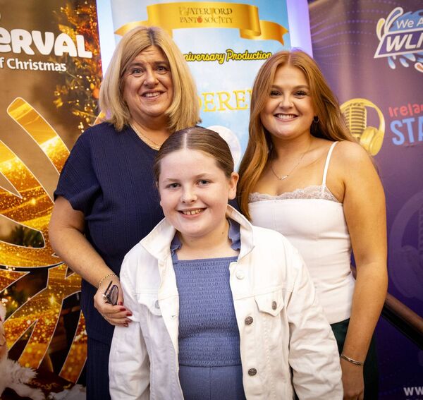 Three generations to take part in Waterford Panto, Yvonne Cooney, Tara Cooney and Lily O'Sullivan, pictured at the Theatre Royal for the launch of Waterford Panto Society's 40th Anniversary Show. Photo: Joe Evans