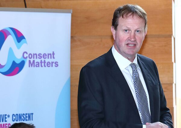 Minister for Justice Jim O'Callaghan at the launch of Consent Matters. Picture by Noel Browne.
