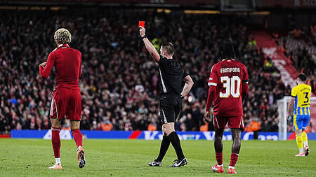 Liverpool boss Arne Slot fumes at Hugo Ekitike over ‘stupid’ red card