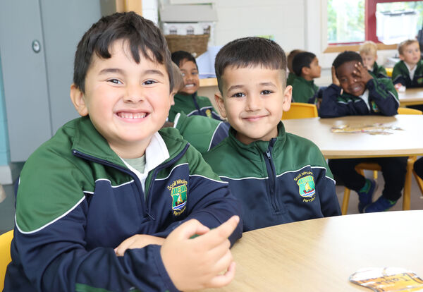  Iman and Sabawan, who started school at St. Mary's BNS, Ferrybank.