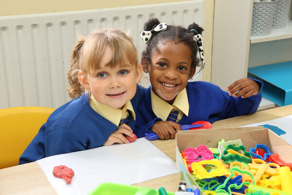Leja and Nyla, who started school at Good Counsel GNS, Ferrybank. Leja and Nyla, who started school at Good Counsel GNS, Ferrybank.