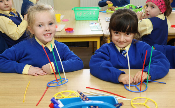Ella and Sarah, who started school at Good Counsel GNS, Ferrybank. Ella and Sarah, who started school at Good Counsel GNS, Ferrybank.