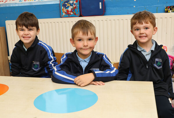 Keegan, Rafael and Evan, who started school at Mount Sion Primary School. Keegan, Rafael and Evan, who started school at Mount Sion Primary School.