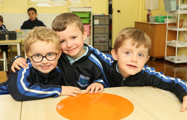 James, Noah and Harley, who started school at Mount Sion Primary School. James, Noah and Harley, who started school at Mount Sion Primary School.