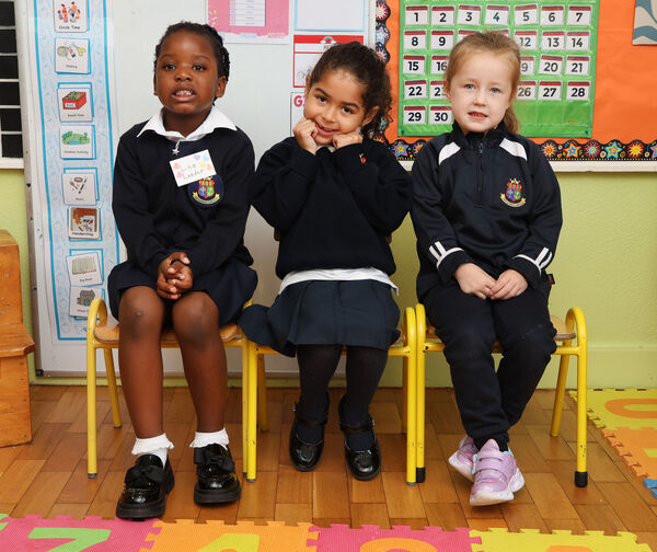  Young pupils who started big school at Our Lady of Mercy.