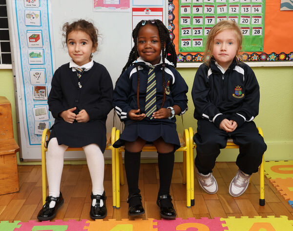  Young pupils who started big school at Our Lady of Mercy.