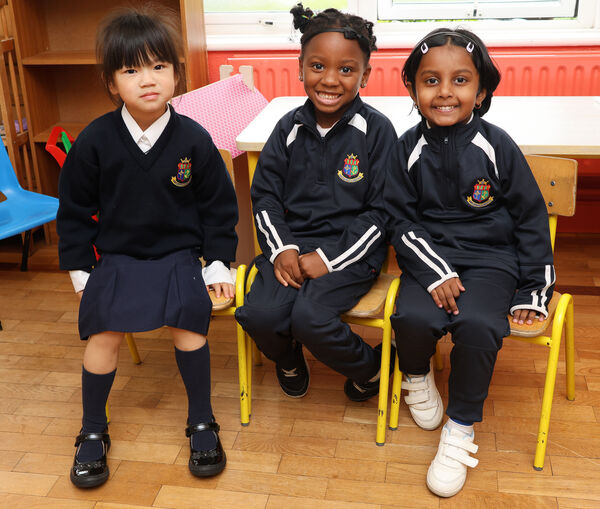  Young pupils who started big school at Our Lady of Mercy.