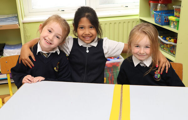  Young pupils who started big school at Our Lady of Mercy.