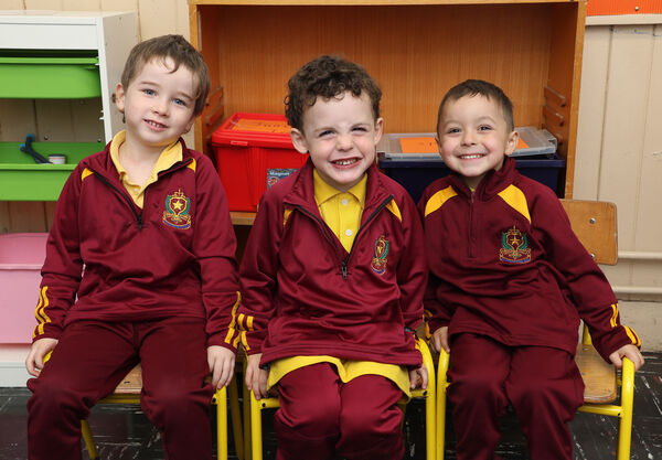  Cillian, Pauric and Mateo, who started school at St. Stephen's De La Salle.