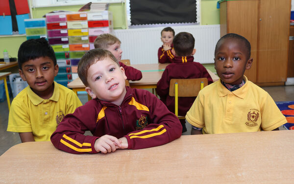  Ibrar, Andrew and Debson, who started school at St. Stephen's De La Salle.