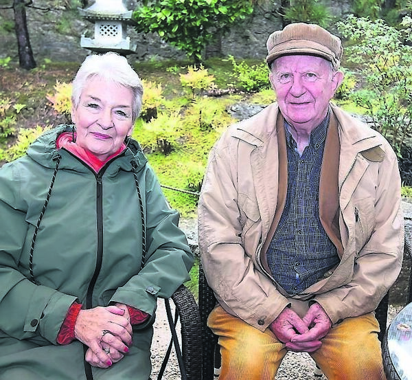 Ann Dempsey and Des Phelan at Lafcadio Hearn Japanese Gardens for the Taoiseach’s visit. Photo: Noel Browne.