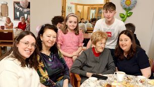 <p>Mother's Day celebrations at Killure Bridge Nursing Home. Photo: Joe Evans</p>