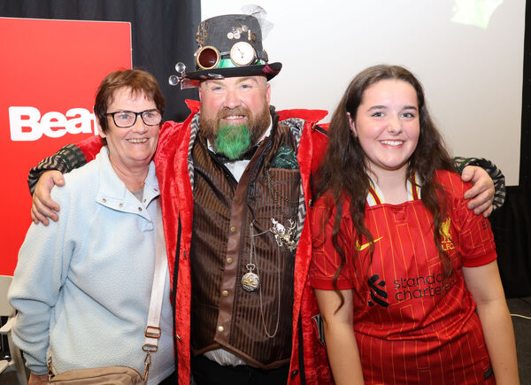  Tina, Jamie and Kayla at the launch of Jack and the Beanstalk. Photo: Joe Evans