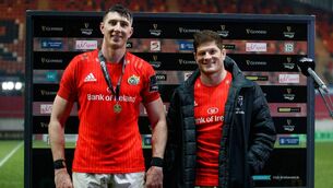 <p>Waterford’s Tom Ahern and Jack O’Donoghue have both been named in the 23 for Munster's first URC game of the season against Scarlets. Photo: ©INPHO/James Crombie</p>