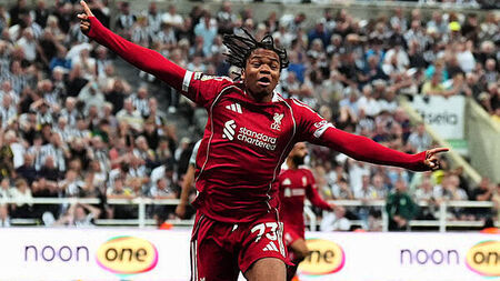 Seventeen-year-old Rio Ngumoha signs first professional contract at Liverpool