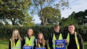 <p>Stride to School initiative launched at St Augustine’s College, Dungarvan.</p>