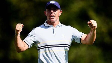 Rory McIlroy the centre of attention as Europe control opening day of Ryder Cup