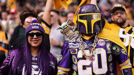 In pictures: NFL fans and famous faces arrive at Croke Park