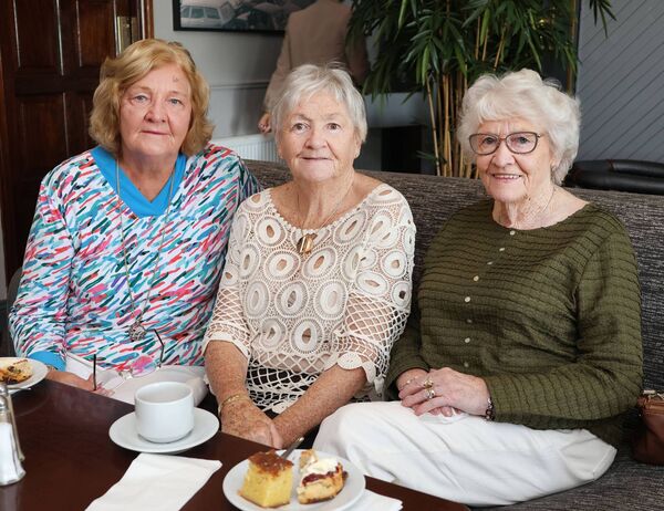 Betty Ryan, Alice Grey and Ann Dooley at the Majestic Hotel for the Tramore Hospice Support Big Coffee Morning. Photo: Joe Evans