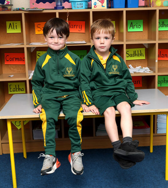  Frazer and Culann, who started school at Faithlegg. Photo: Joe Evans