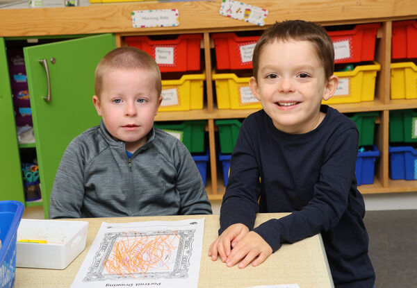 Bobby and Axl, who started school at Waterford Educate Together. Photo: Joe Evans Bobby and Axl, who started school at Waterford Educate Together. Photo: Joe Evans