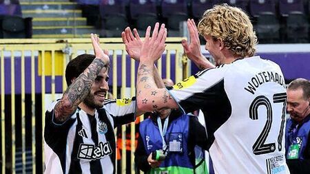 Newcastle hit four in dominant Champions League win at Union Saint-Gilloise