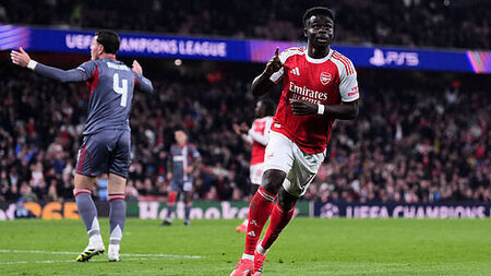 Bukayo Saka settles Arsenal nerves in win over Olympiacos