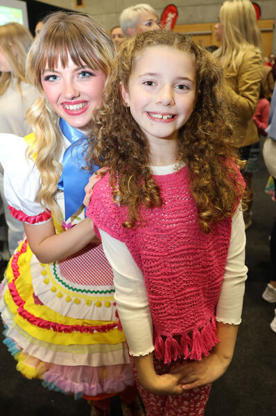 Alex and Phoebe at SETU Arena for the launch of Jack and the Beanstalk. Photo: Joe Evans Alex and Phoebe at SETU Arena for the launch of Jack and the Beanstalk. Photo: Joe Evans