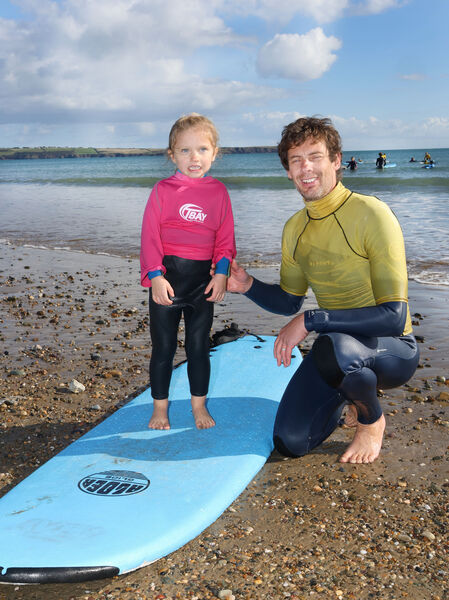  Fiadh and Keith O'Brien, who helped bring the Molly Doll out to Sea at the Vitamin Sea Festival in Tramore. Photo: Joe Evans