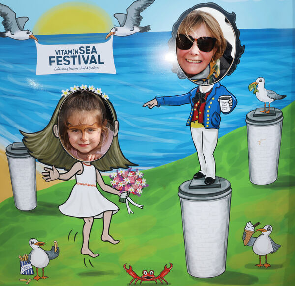  Sophia and Brid at the Vitamin Sea Festival in Tramore. Photo: Joe Evans