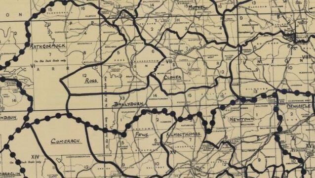 <p>Historic map of county Waterford</p>