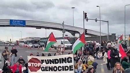 Gaza aid flotilla: Dublin Tunnel reopens after pro-Palestine protestors blocked Dublin Port entrance