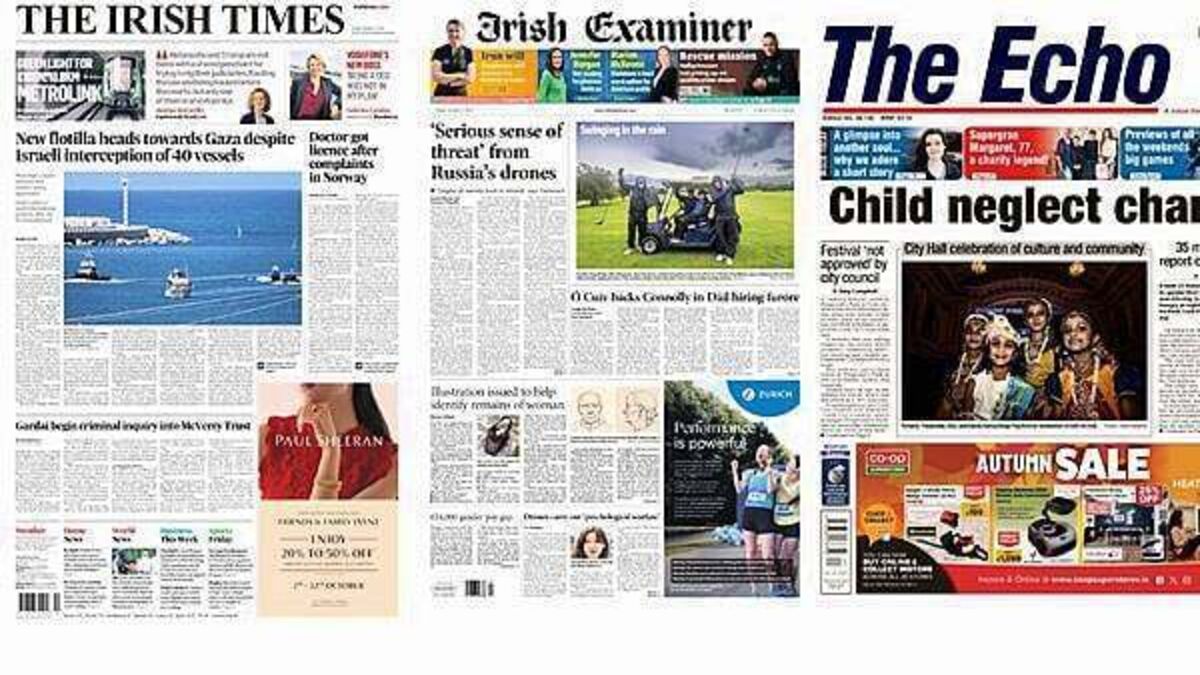 What the papers say: Friday's front pages