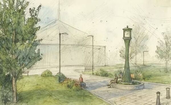 Sketch of the Jubilee Clock Sketch of the Jubilee Clock