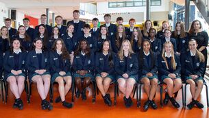 <p> Ardscoil na Mara's 6th Year Prefects for the 2025/26 school year, included is Ms. Shannon. Photo: John Power</p>