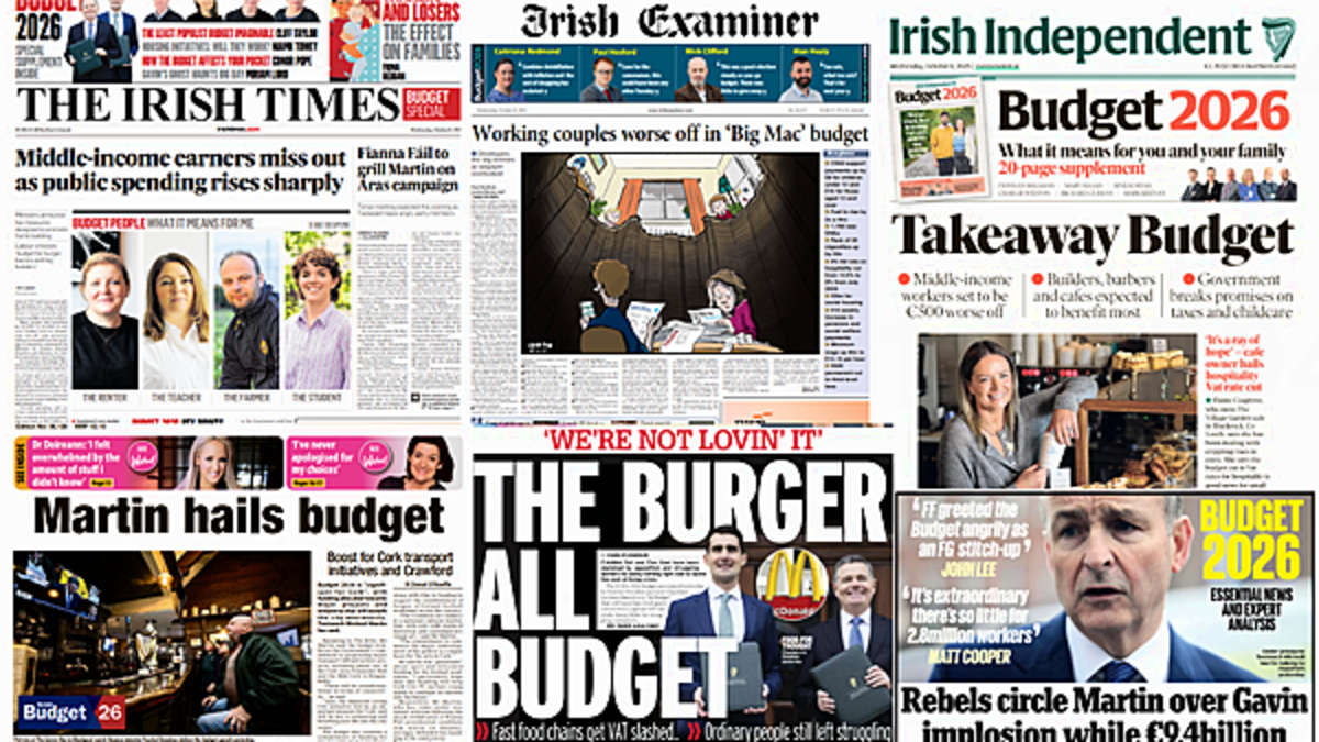 What the papers say: Wednesday's front pages